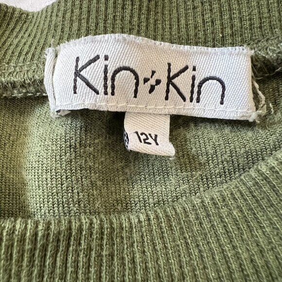 Kin + Kin Green Velour Top - Picture 2 of 6